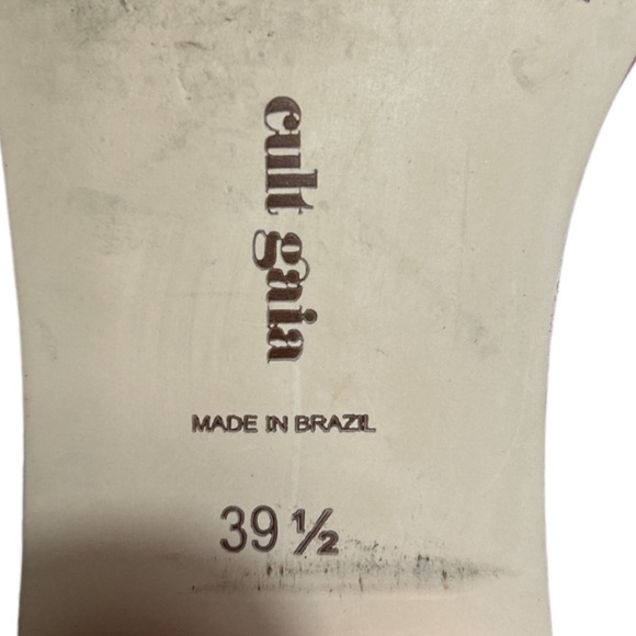 Cult Gaia Maya Satin Flat Sandal Shoe Rose 39.5 - Picture 5 of 10